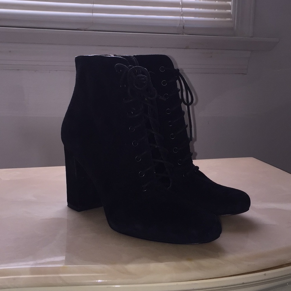 Black suede Booties - Picture 3 of 5